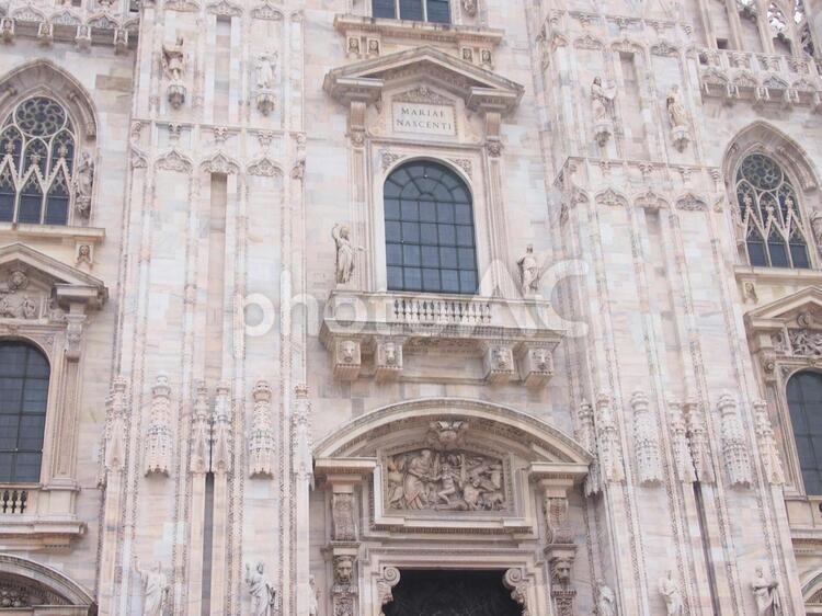 イタリア　ゴシック教会 ゴシック教会,イタリア,ヨーロッパの写真素材