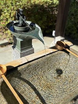 一寸法師　住吉大社　手水舎 手水舎,一寸法師,住吉大社の写真素材