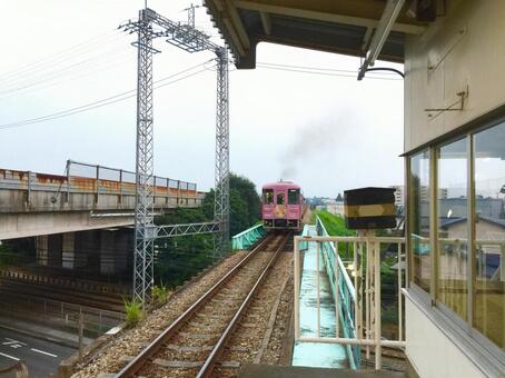 【佐賀県】基山駅（甘木鉄道） 甘木鉄道,私鉄,ローカル線の写真素材