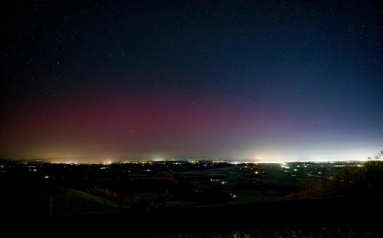 低緯度オーロラ 低緯度オーロラ,オーロラ,低緯度の写真素材