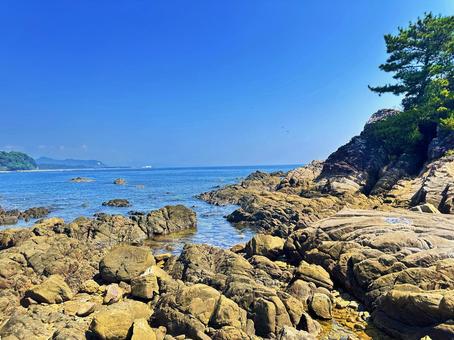 海岸 夏の海 海岸 夏の海 海岸,夏の海,磯の写真素材