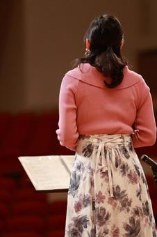 リハーサルH シンガー,ボーカル,歌手の写真素材