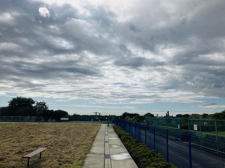 曇りのち晴れの写真