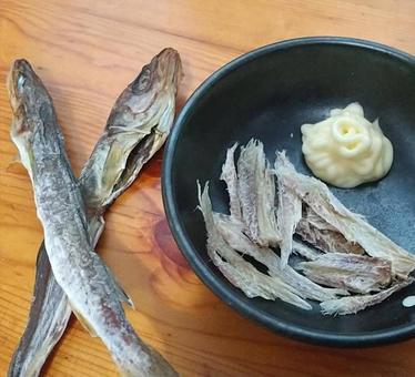 コマイの珍味 コマイの珍味 珍味,コマイ,自家製の写真素材