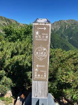 赤石岳山頂から下山6 富士見平 赤石岳山頂から下山6 富士見平の写真