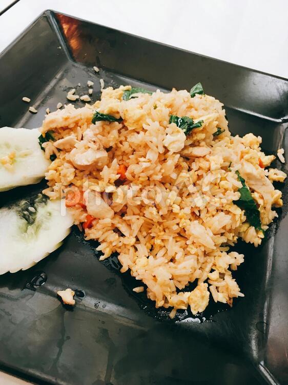 カオパット（タイのチャーハン） カオパット,タイ,バンコクの写真素材