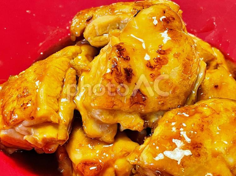 美味しそうな料理　鶏肉の照り焼き 料理,美味しい,グルメの写真素材
