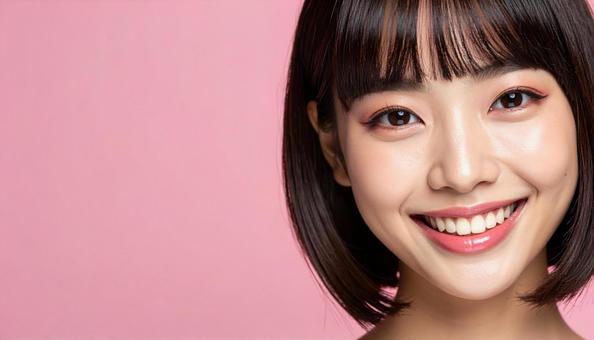 笑顔の可愛い女性 笑顔の可愛い女性の写真