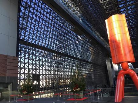 正月の京都駅ビル 京都駅,駅ビル,京都の写真素材