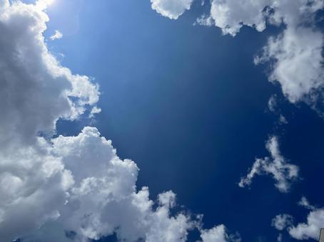 青空と雲 青空と雲の写真