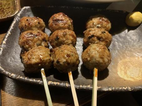 焼き鳥つくね 焼き鳥つくね つくね,焼き鳥,串焼きの写真素材