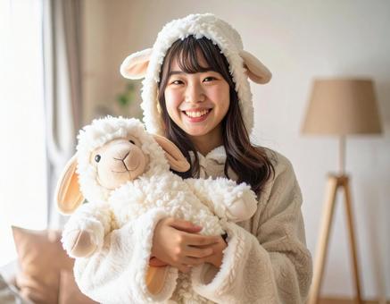 未年フォト・羊コスの羊子さん 未年フォト・羊コスの羊子さんの写真