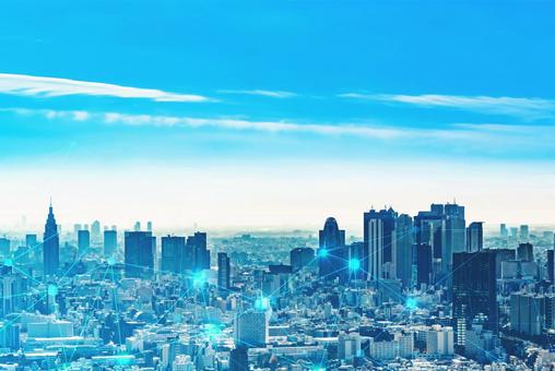 Image of modern network, JPG Image of modern network, network, smart city, communication, JPG