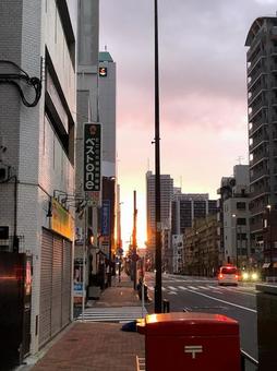 早朝の都会 早朝の都会の写真