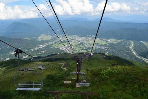 リフトからの景色 リフトからの景色の写真