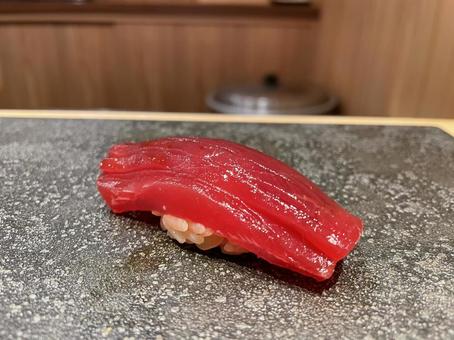 マグロの赤身寿司 鮪,マグロ,赤身の写真素材