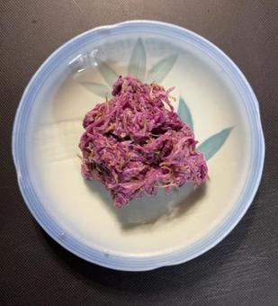 食用菊もってのほかのお浸し 食用菊,もってのほか,お浸しの写真素材