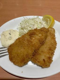 ふっくらアジフライ アジフライ,フライ,揚げ物の写真素材