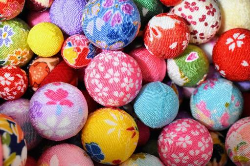 カラフルな毬 毬,手毬,和の写真素材