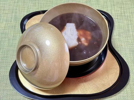 鏡開きぜんざい 鏡開きぜんざいの写真
