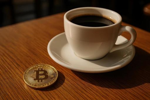 カフェとビットコイン カフェとビットコインの写真