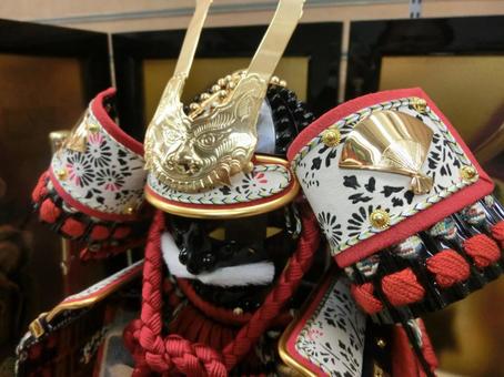 The helmet of a cool samurai The helmet of a cool samurai