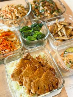 作り置き 作り置き,作り置きおかず,おかずの写真素材