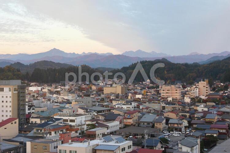 岐阜県高山市の街の風景 岐阜県,高山市,観光地の写真素材