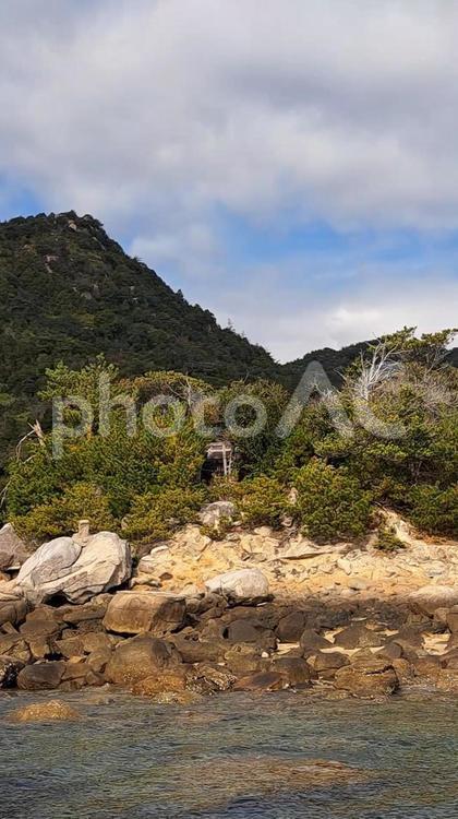 宮島 山白浜神社 宮島 山白浜神社 山白浜神社,宮島七浦,宮島の写真素材