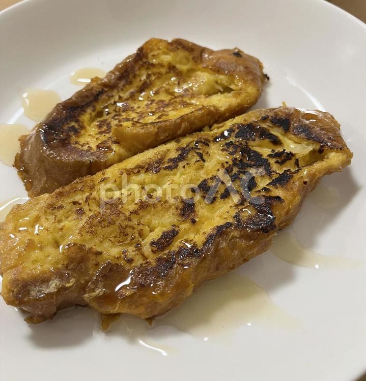 焼き目が香ばしいフレンチトースト フレンチトースト,朝食,おやつの写真素材