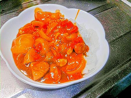 カレーライス 食事 カレーライス 食事の写真