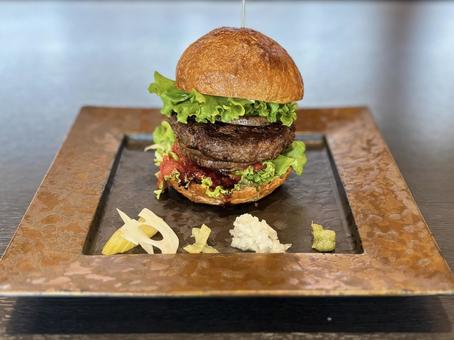 おしゃれなハンバーガー ハンバーガー,バーガー,おしゃれの写真素材