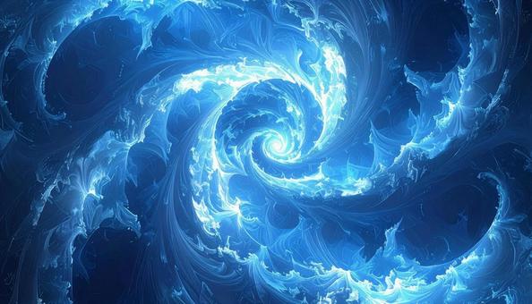 海の波のように広がる幻想的なフラクタル 海の波のように広がる幻想的なフラクタルの写真