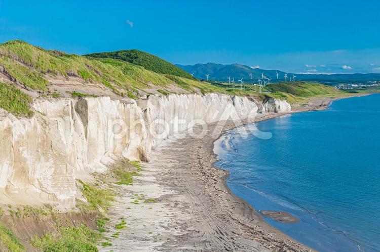 北海道　滝瀬海岸　シラフラの風景 北海道,滝瀬海岸,滝瀬の写真素材