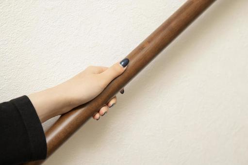 手すり 手すり,手,握る手の写真素材