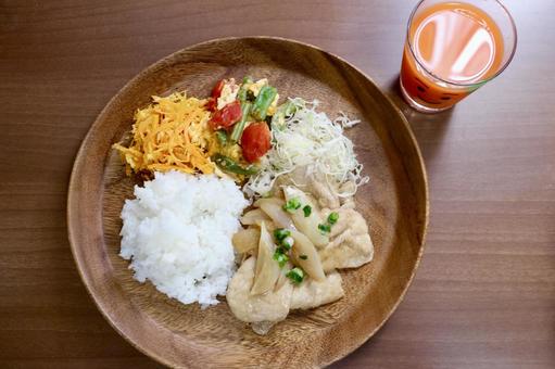 ワンプレートランチ ワンプレートランチ ランチ,ワンプレート,ライスの写真素材