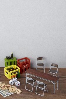 ミニチュア玩具 カウンセリング ミニチュア玩具 カウンセリング ミニチュア,崩壊,人生相談の写真素材