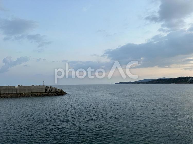 美しい海の景色 空,背景,景色の写真素材