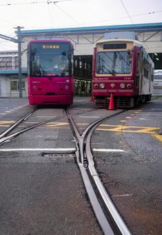 都電、休憩中 都電、休憩中 風景,鉄道,都電の写真素材