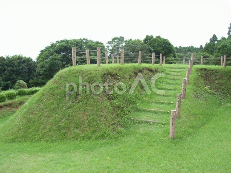 山中城二の丸櫓台 山中城,三島,北条氏の写真素材
