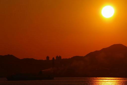 夕日 夕日の写真