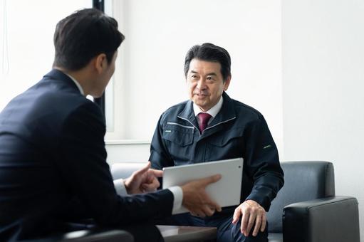 商談 商談 営業,商談,取引の写真素材