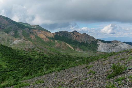Photo, my wife little fuji, fukushima, summer, 
