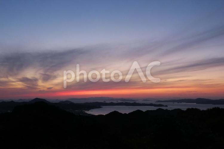 瀬戸の夕暮れ 日暮れ,暁,太陽の写真素材