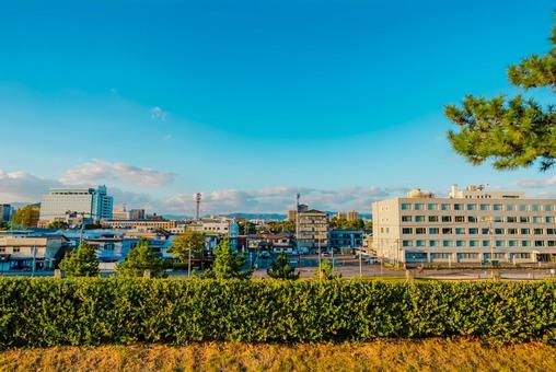 【佐賀】佐賀城跡の周辺 佐賀,佐賀城跡,城跡の写真素材