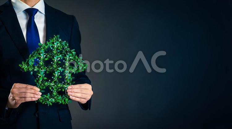 住宅イメージとビジネスマン 男性,会社員,家の写真素材