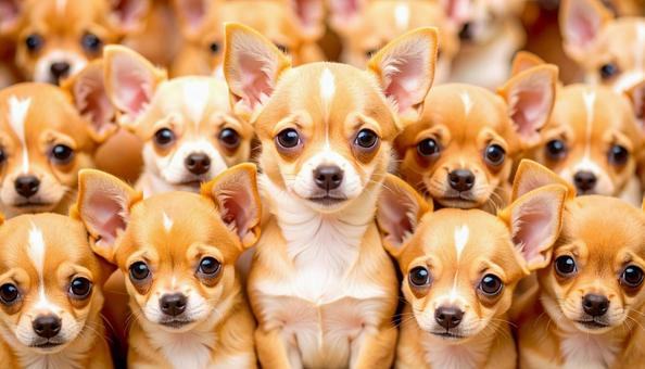 犬の大群の写真