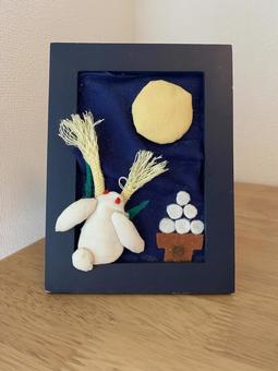 お月見 お月見 お月見,お団子,うさぎの写真素材