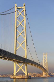 明石大橋 明石大橋 明石大橋,明石海峡大橋,明石の写真素材