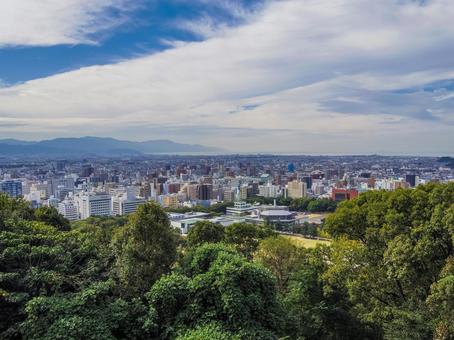【愛媛県】松山市・松山城からの眺望 松山城,愛媛県,四国の写真素材